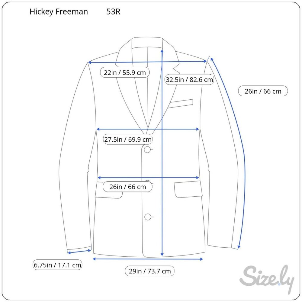 Modern Hickey Freeman Custom Sport Coat Men 53R Knit Wool USA Suit Jacket Gray - Picture 5 of 12